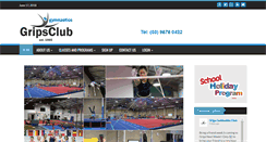 Desktop Screenshot of gripsgymnastics.com.au