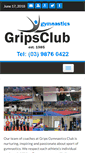 Mobile Screenshot of gripsgymnastics.com.au