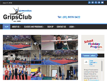 Tablet Screenshot of gripsgymnastics.com.au